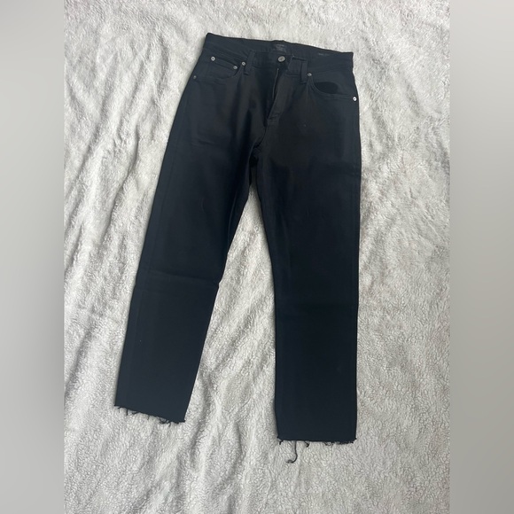 Citizens of Humanity Classic Straight Black Jeans - Picture 1 of 6